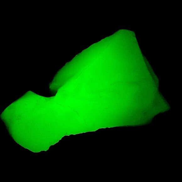 Farmhouse Gray Art Glass Cullet Glowing Uranium Manganese Slag Glass #5GX20 - Picture 1 of 7